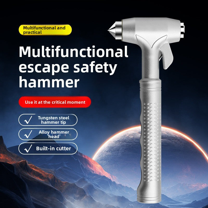 Multi-Functional Car Safety Hammer with Seatbelt Cutter