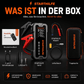 4-in-1 Auto-Starthilfe mit intelligentem Reifenkompressor